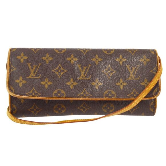LOUIS VUITTON POCHETTE TWIN GM CROSSBODY BAG MONOGRAM - Picture 1 of 13